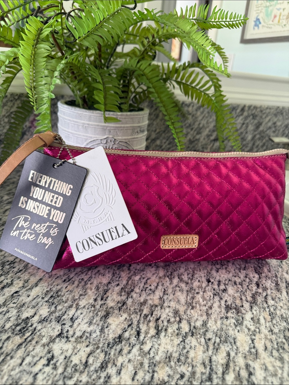 Consuela Deseos Quilted Tool Bag NWT